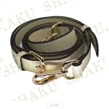 가죽 숄더 스트랩 아이보리 18mm