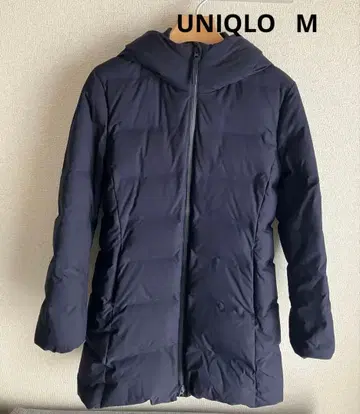 [ 새상품급 ] 유니클로 UNIQLO 심리스 다운 숏코트_네이비 M