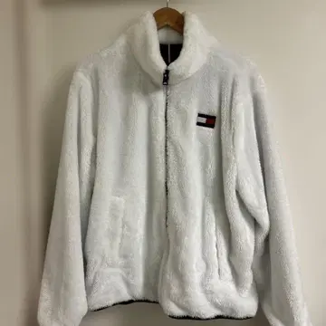 타미힐피거 TOMMY HILFIGER 플리스 자켓 화이트