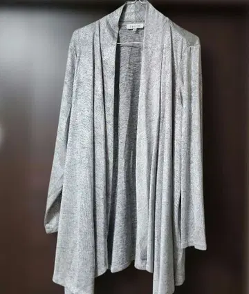 캘빈클라인 그레이 오픈 프론트 가디건