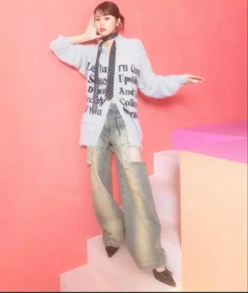 [ 새상품급 ] 벨트 디자인 사이드 컷 데님 SPIRALGIRL y2k