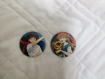 신 가면라이더 에반게리온 캔뱃지 신지 아스카