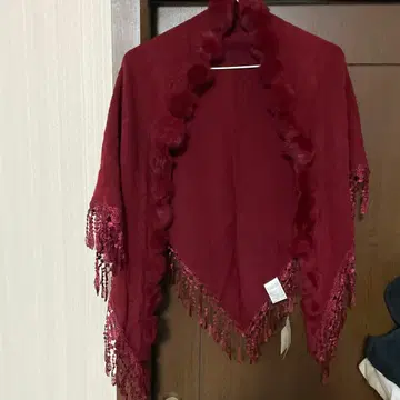 버건디 프린지 스톨