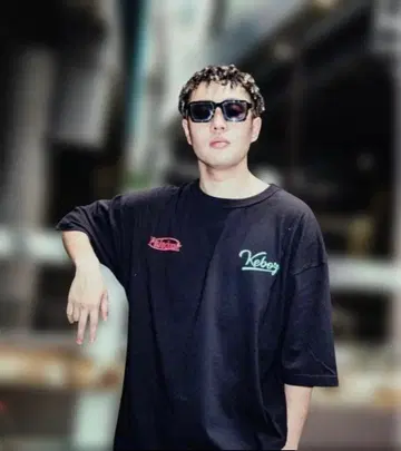 keboz x Paledusk 콜라보 티셔츠 블랙 S 사이즈