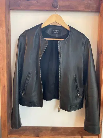 UNITED TOKYO 블랙 가죽 라이더 자켓 사이즈 2