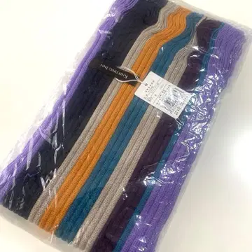 새상품 마츠이 니트 머플러 퍼플 계열