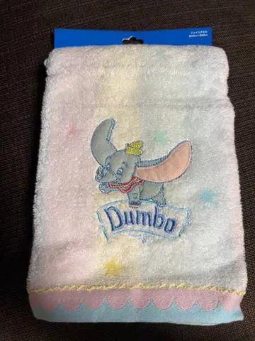 디즈니랜드 덤보 페이스 타월 약 34cm x 약 80cm 미사용 새상품