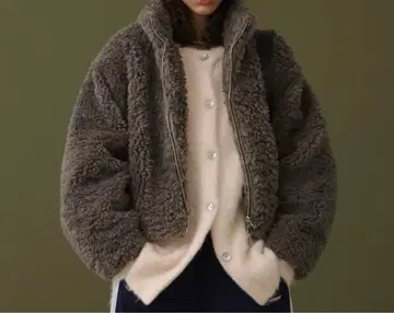 DISPATCHER NO.8 그레이 보아 자켓