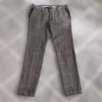 Callaway 체크 무늬 슬림 핏 팬츠