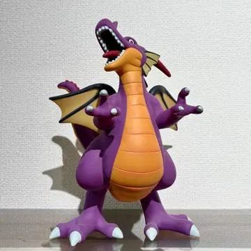 애니메이션 스타일 보라색 드래곤 피규어 약 20cm