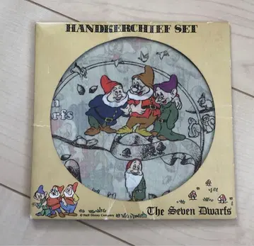 레트로 미사용 디즈니 7인의 난쟁이 손수건 Disney