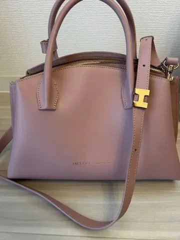 [새상품급] LACUCCI 핑크 가죽 핸드백 숄더백