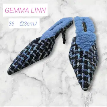 GEMMA LINN 제마린 23cm 뮬 트위드 스틸레토