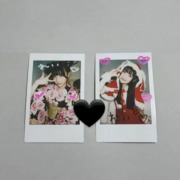 REIRIE 쿠로미야 레이 사인 폴라로이드 2장 세트