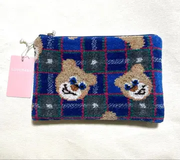 페이러 고베 타탄 테디 플랫 파우치 완판템