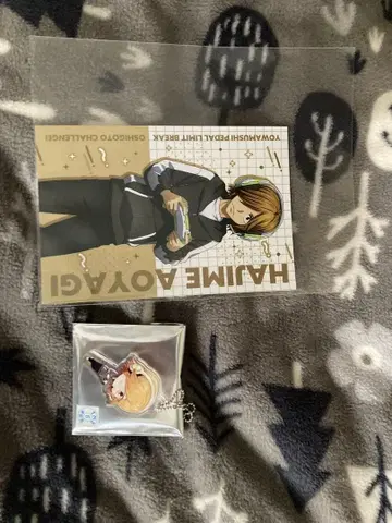 나루코 애니메이션 업무 챌린지 아오야기 아크릴 키링과 엽서