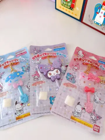 산리오 롤리팝 캔디 참 3종 세트