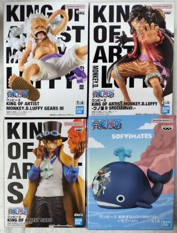 원피스 루피 사보 라분 피규어 소프트 비닐 4종 세트