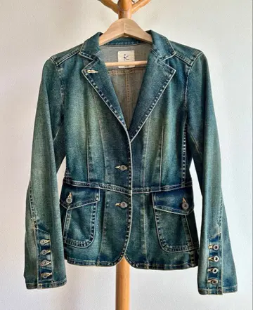 [ 구제 의류 ] 쿠미쿄쿠 데님 자켓 G 블레이저 타입