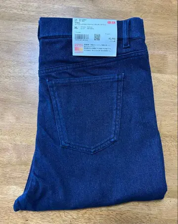 [ 새상품 ] 유니클로 히트텍 스트레치 레깅스 팬츠 XL 68 블루