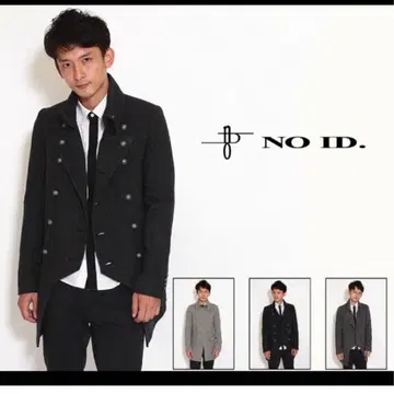 오늘 한정 가격! NO ID. 나폴레옹 P코트 울 트위드 차콜