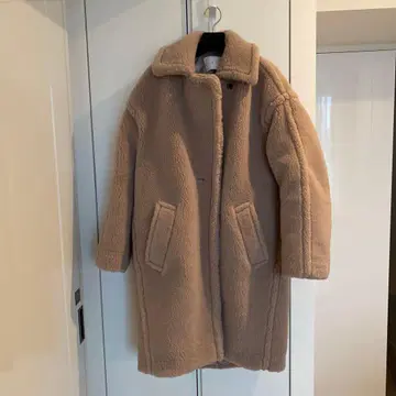 CINOH 치노 보아 코트 베이지 38 여성용 겨울 아우터