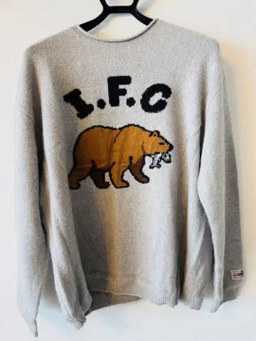 아이리 피싱 클럽 XL 그레이 스웨터