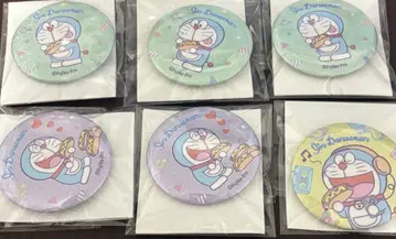 도라에몽 캔뱃지 6개