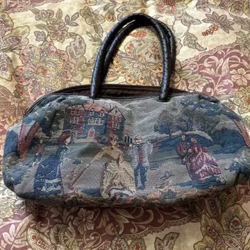 태피스트리 패턴 숄더백 중형