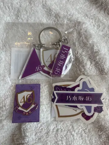노기자카46 키링 스티커 핀 배지 세트 3종 세트