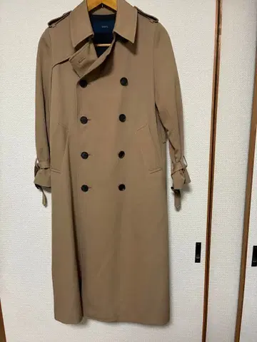 SHIPS 베이지 더블 브레스트 트렌치코트