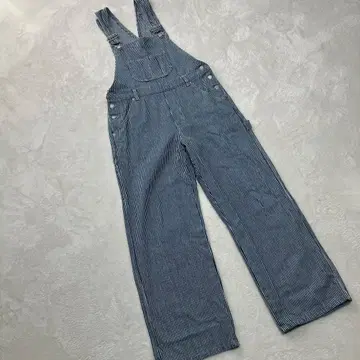 [ Ungrid ] 루즈 히코리 데님 살로펫 S 오버올