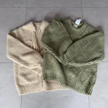 lawgy 케이블 짜임 니트