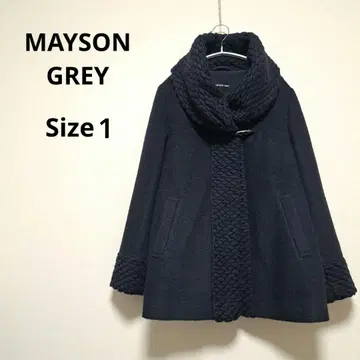MAYSON GREY 네이비 볼륨 넥 울 자켓 Size1