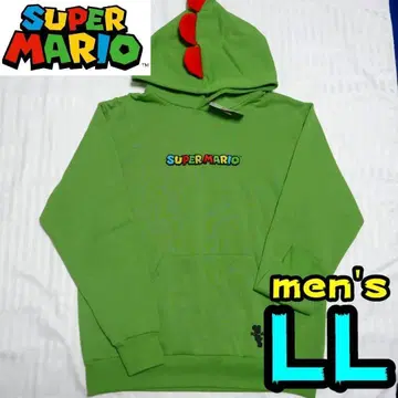 [ 새상품 ] 마리오 요시 후드티 LL 남성용 코스프레 할로윈