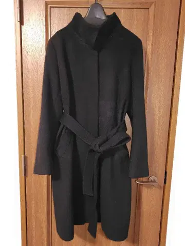 [ INDIVI ] 울 롱 코트_ 벨트 포함_ 빅 사이즈