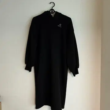 MARY QUANT 블랙 후드 부착 원피스