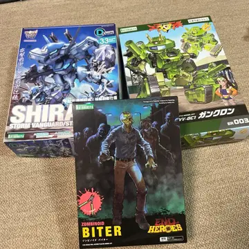 프라모델 3체 세트 좀비노이드 바이터 시라누이 D 스타일 건크론