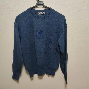 FILA 크루넥 스웨터 파랑