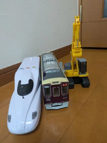 신칸센 기차 크레인 자동차 세트