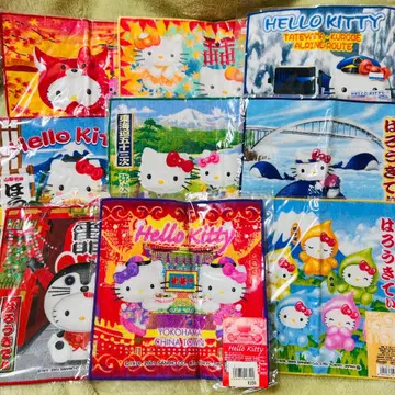 지역 한정 키티 페이스타월 핸드 타월 묶음 판매