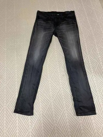 Lee 남성용 블랙 스트레이트 청바지 S