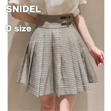 미사용급 SNIDEL 스나이델 플리츠 스카숏 팬츠 BEG 0