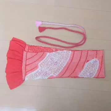 오비 장식 천 허리띠 세트 총 조임 주홍색 레트로