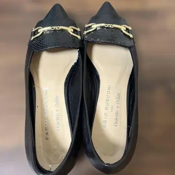 FABIO RUSCONI Odette e Odile 블랙 플랫슈즈