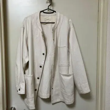 스튜디오 클립 코튼 노카라 커버올 블루종