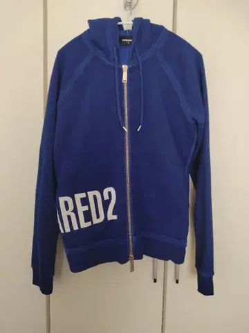 파란색 풀 집업 후드티 RED2 DSQUARED2