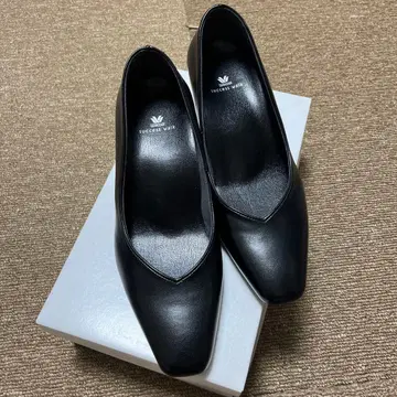 [ 새상품 ] 서세스 워크 블랙 스틸레토 펌프스 22cm 우천 겸용