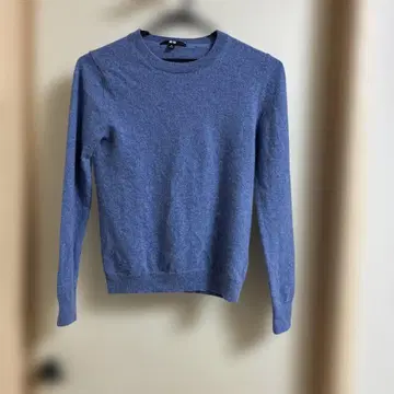 유니클로 UNIQLO 캐시미어 100% 크루넥 스웨터 M 거의 미사용