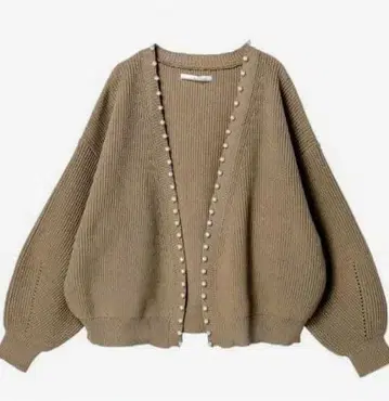 새상품 하자품 그린 파크 펄 토퍼 가디건